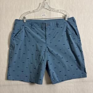 Under Armour Men's Size 40 Fish Print 9" Inseam Nylon Chino Shorts